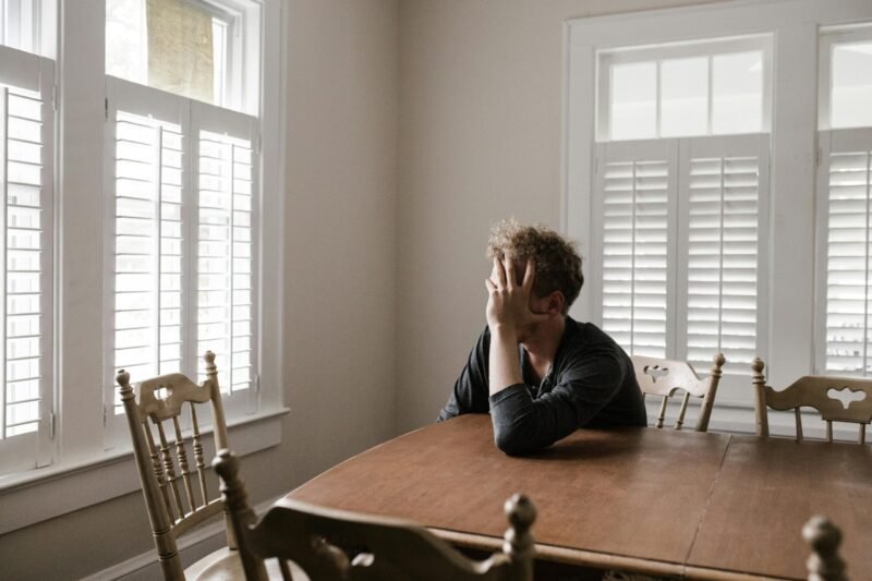 worried person