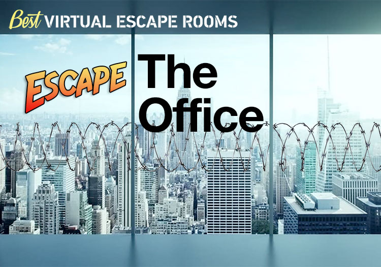 Team taking part in a virtual escape room game
