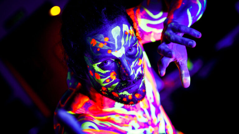 Neon Naked Life Drawing